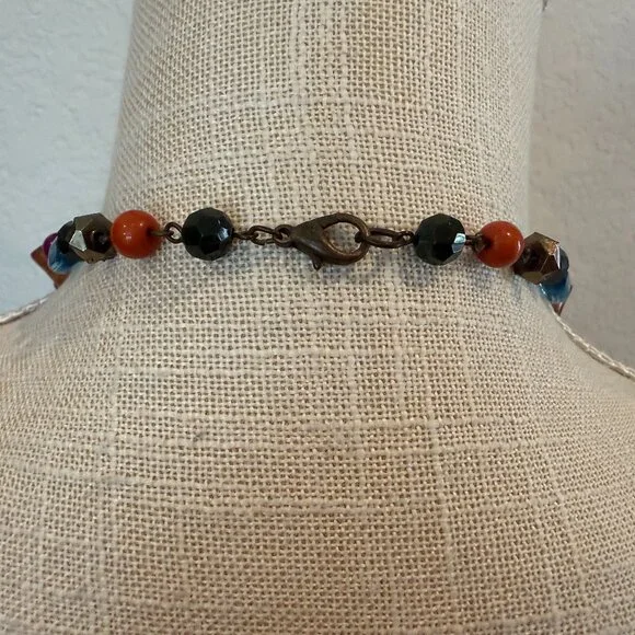 Wear Long or Short Colorful Vintage Acrylic Beads - Picture 4 of 7